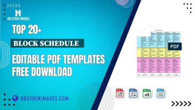 Top 20+ Block Schedule   Editable PDF Templates Free Download