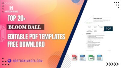 Top 20+ Bloom Ball   Editable PDF Templates Free Download