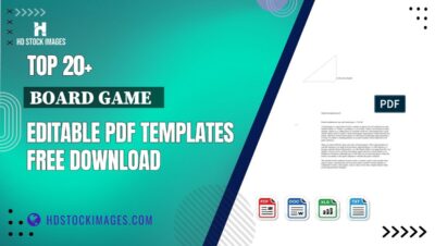 Top 20+ Board Game   Editable PDF Templates Free Download