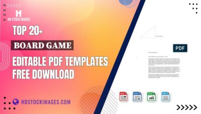 Top 20+ Board Game Editable PDF Templates Free Download