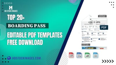 Top 20+ Boarding Pass   Editable PDF Templates Free Download