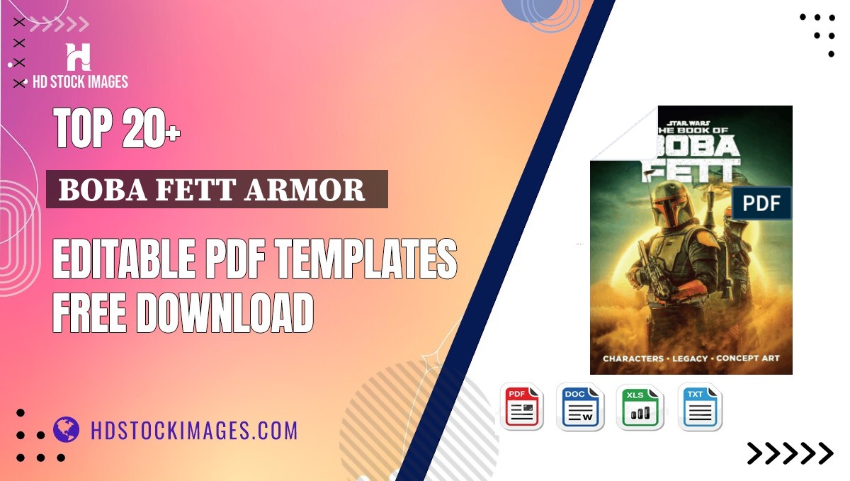 Top 20+ Boba Fett Armor   Editable PDF Templates Free Download