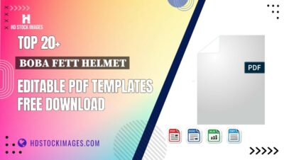 Top 20+ Boba Fett Helmet Editable PDF Templates Free Download