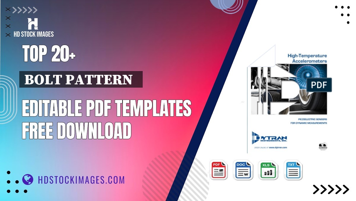 Top 20+ Bolt Pattern   Editable PDF Templates Free Download