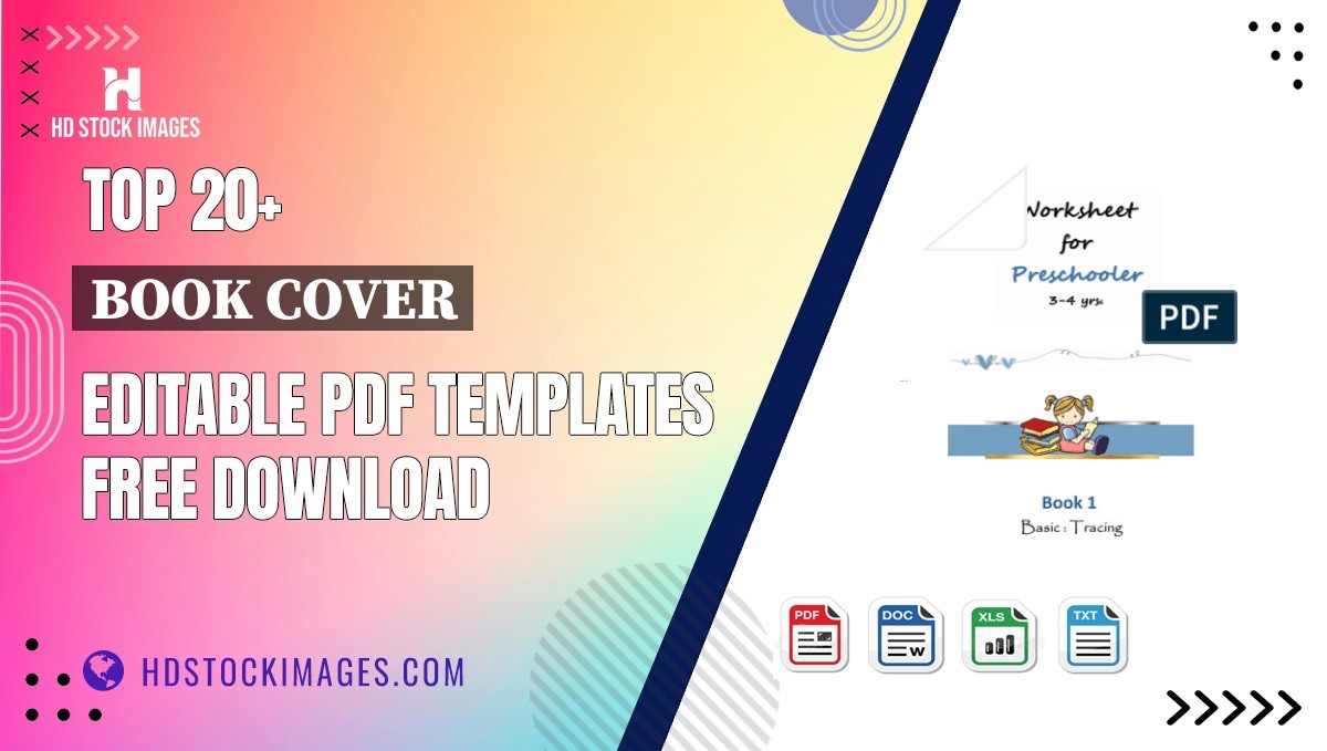 Top 20+ Book Cover Editable PDF Templates Free Download