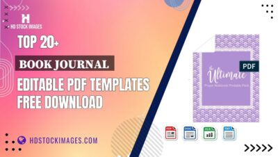 Top 20+ Book Journal  Editable PDF Templates Free Download