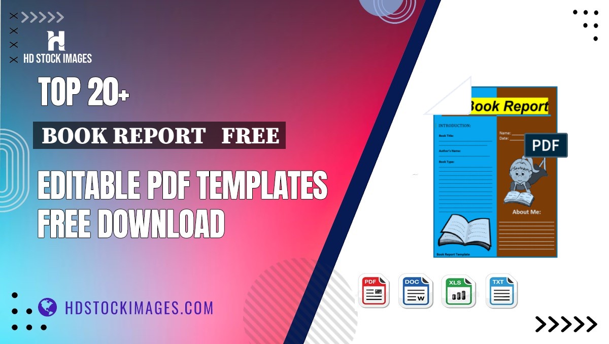 Top 20+ Book Report   Free Editable PDF Templates Free Download