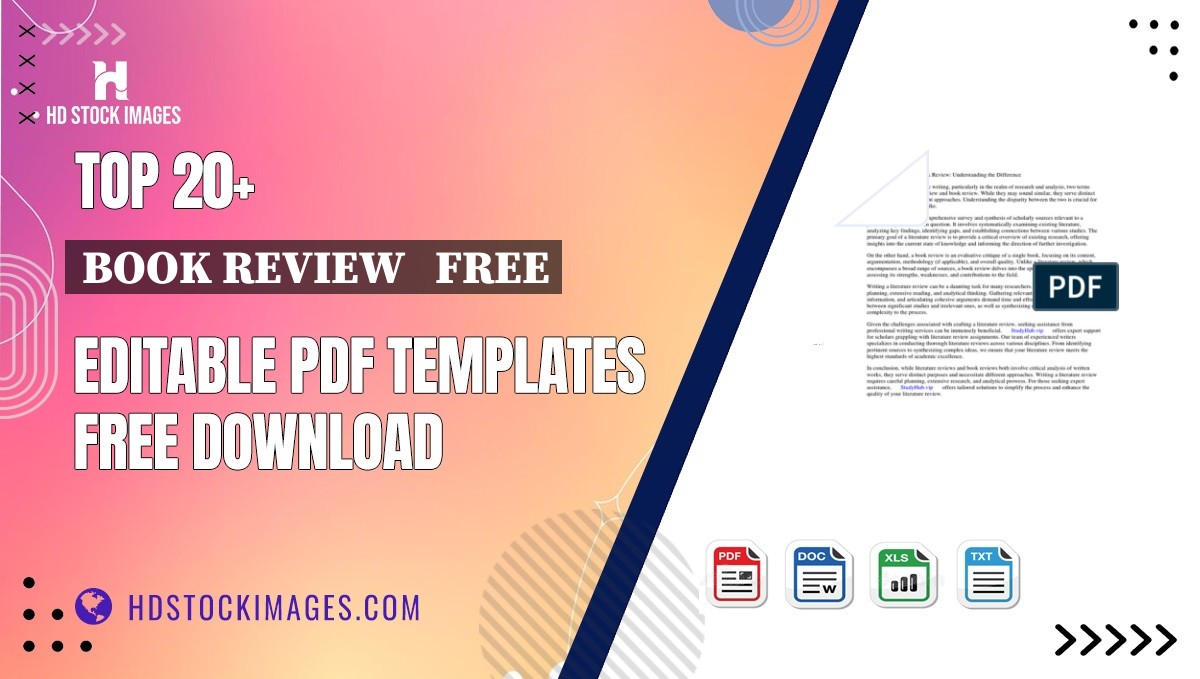 Top 20+ Book Review   Free Editable PDF Templates Free Download