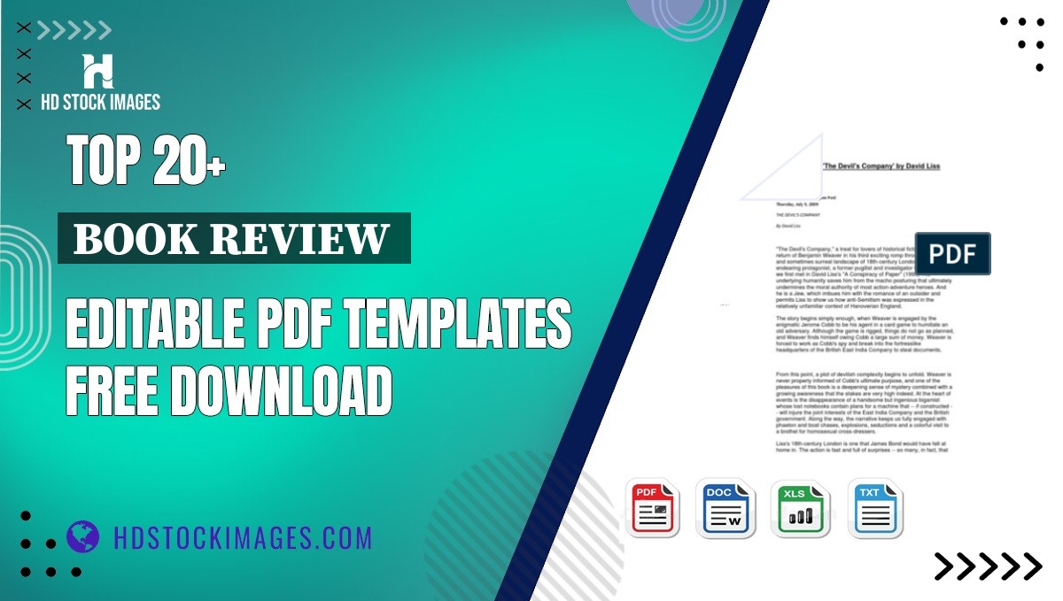 Top 20+ Book Review  Editable PDF Templates Free Download