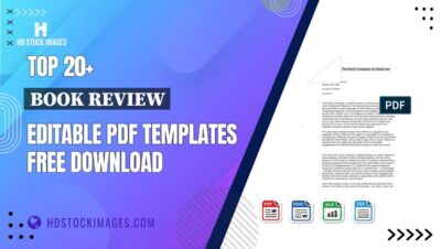 Top 20+ Book Review Editable PDF Templates Free Download