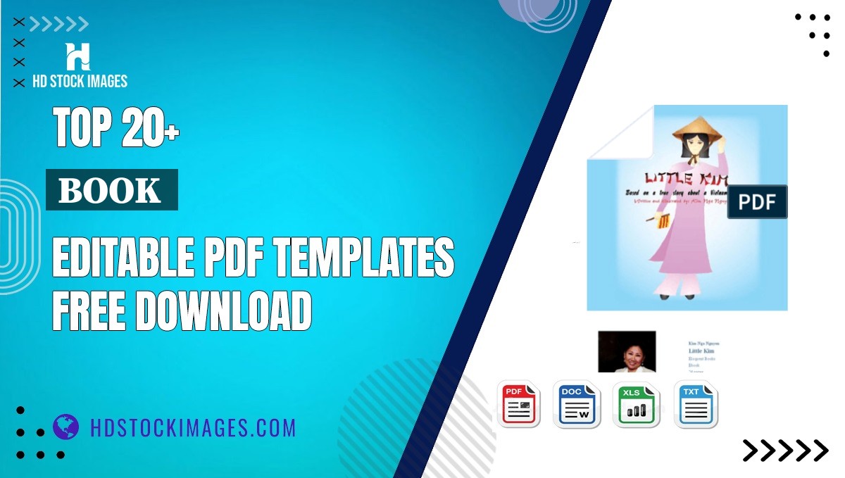 Top 20+ Book  Editable PDF Templates Free Download