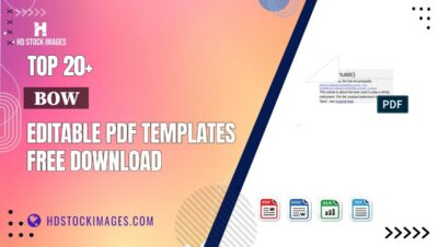 Top 20+  Bow  Editable PDF Templates Free Download