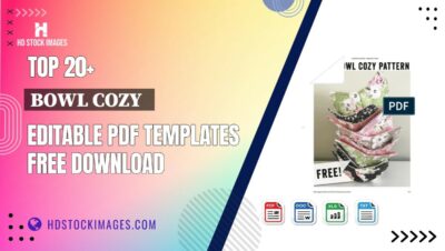 Top 20+ Bowl Cozy   Editable PDF Templates Free Download