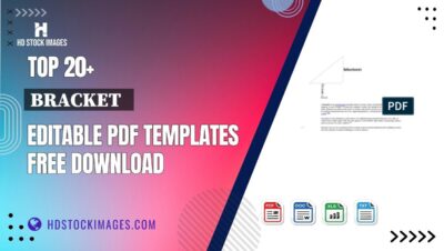 Top 20+ Bracket   Editable PDF Templates Free Download