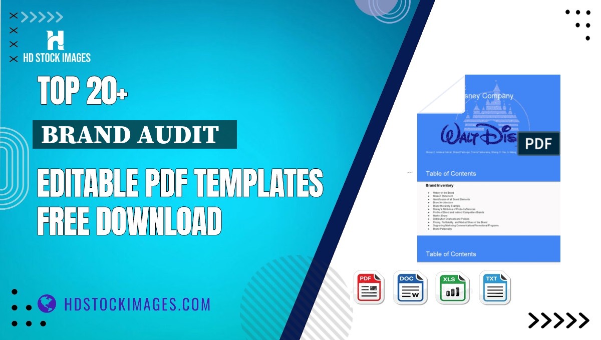 Top 20+ Brand Audit   Editable PDF Templates Free Download