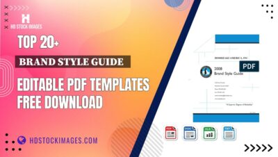 Top 20+ Brand Style Guide   Editable PDF Templates Free Download