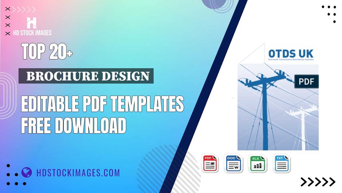 Top 20+  Brochure Design Editable PDF Templates Free Download