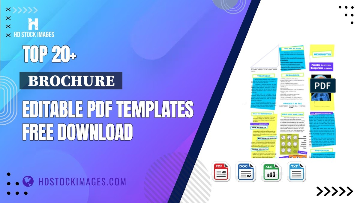 Top 20+  Brochure  Editable PDF Templates Free Download