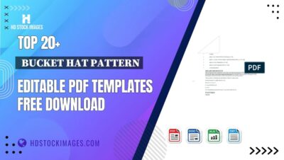 Top 20+  Bucket Hat Pattern Editable PDF Templates Free Download