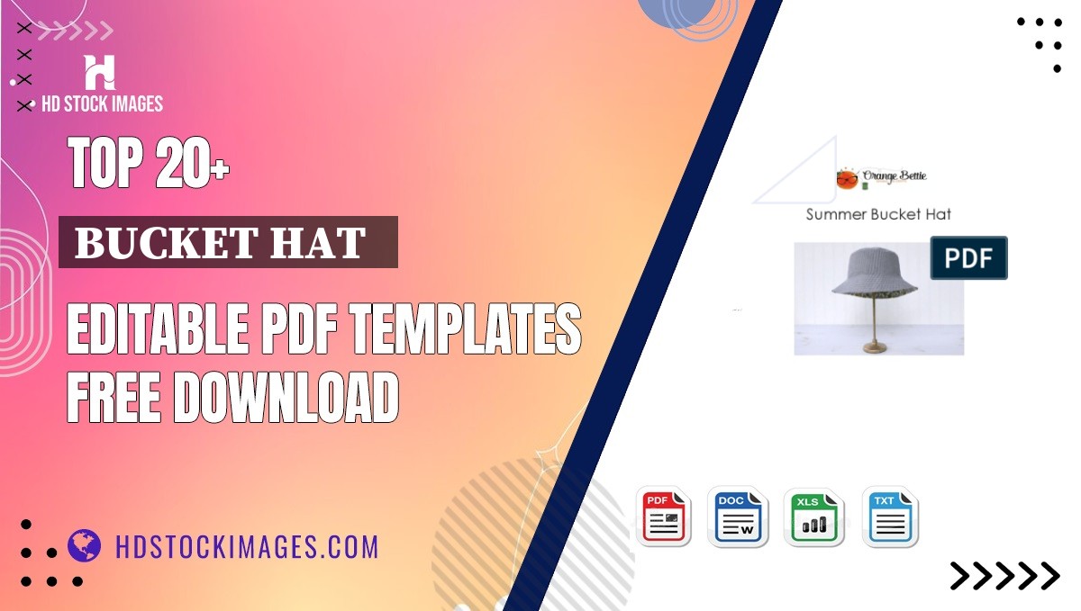 Top 20+ Bucket Hat   Editable PDF Templates Free Download