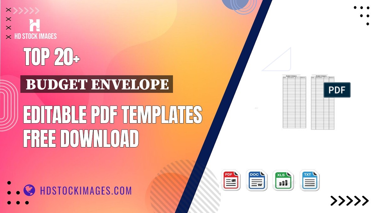 Top 20+ Budget Envelope Editable PDF Templates Free Download