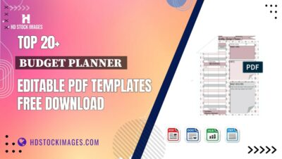 Top 20+ Budget Planner  Editable PDF Templates Free Download