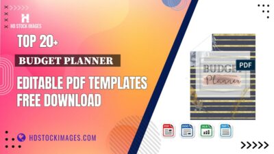 Top 20+ Budget Planner   Editable PDF Templates Free Download