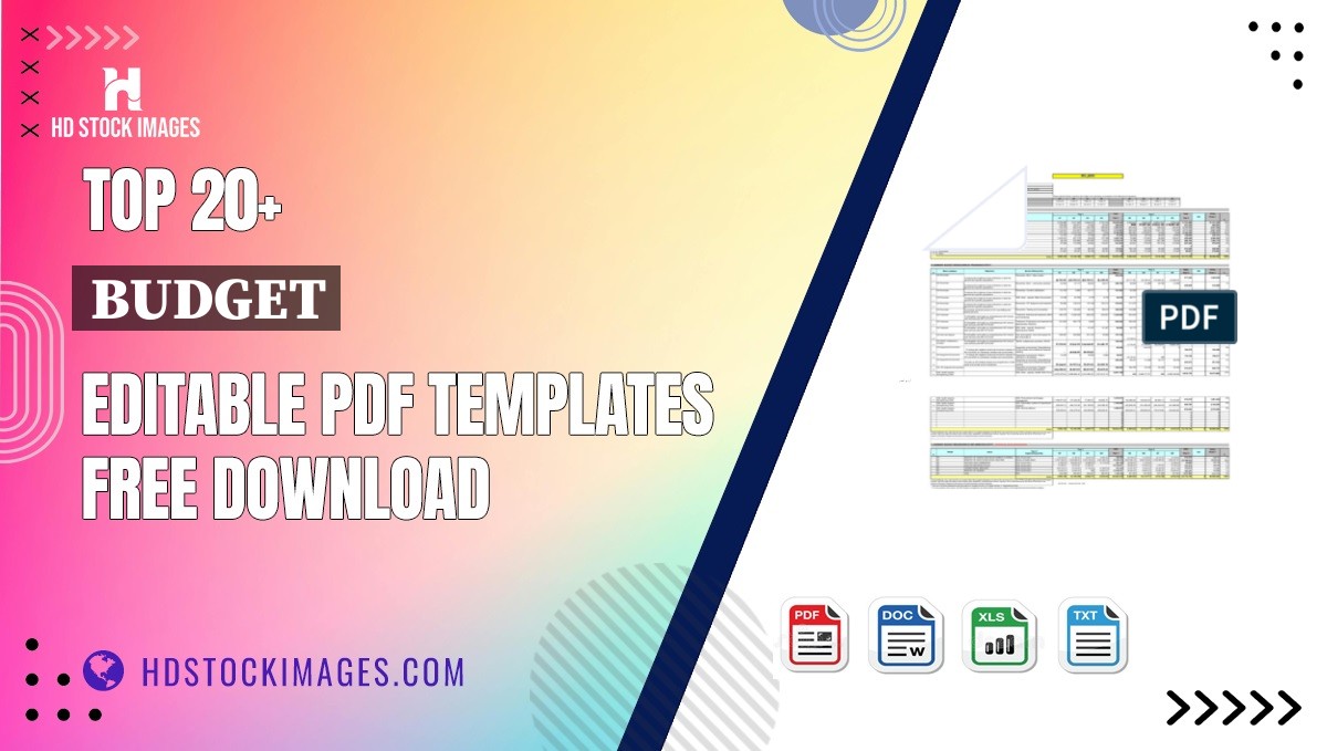 Top 20+ Budget Editable PDF Templates Free Download