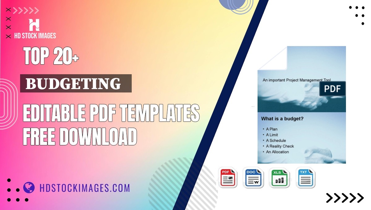 Top 20+ Budgeting   Editable PDF Templates Free Download