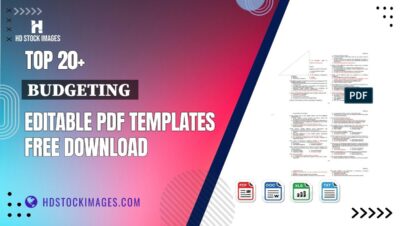 Top 20+ Budgeting  Editable PDF Templates Free Download