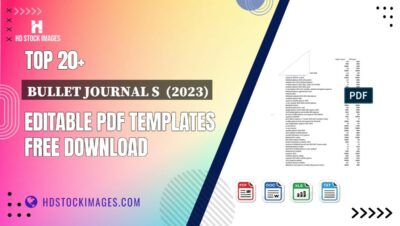 Top 20+ Bullet Journal S  (2023) Editable PDF Templates Free Download