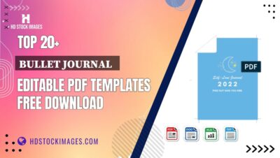 Top 20+ Bullet Journal   Editable PDF Templates Free Download