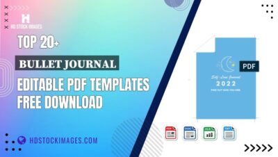 Top 20+ Bullet Journal Editable PDF Templates Free Download