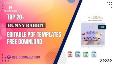 Top 20+ Bunny Rabbit Editable PDF Templates Free Download