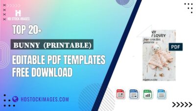 Top 20+ Bunny  (printable) Editable PDF Templates Free Download