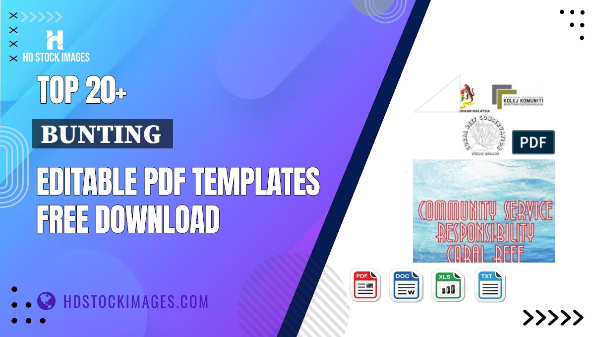 Top 20+ Bunting  Editable PDF Templates Free Download