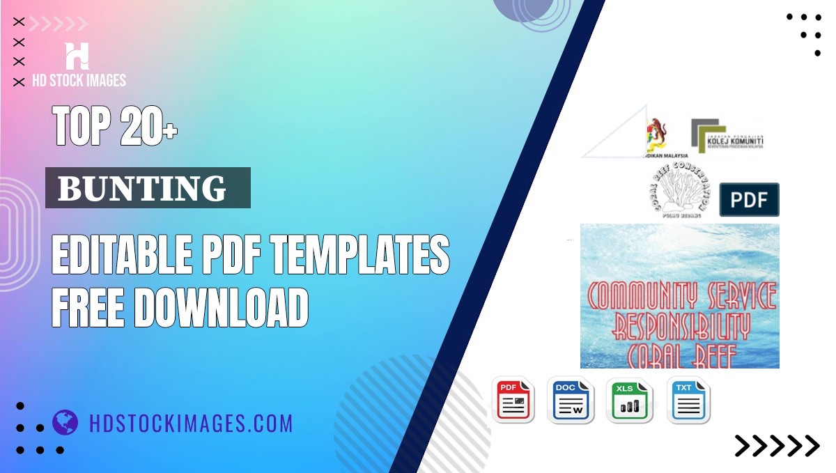 Top 20+ Bunting   Editable PDF Templates Free Download