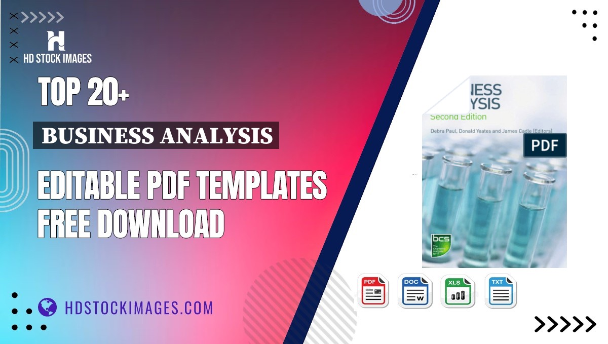 Top 20+ Business Analysis Editable PDF Templates Free Download