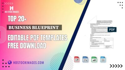 Top 20+ Business Blueprint   Editable PDF Templates Free Download