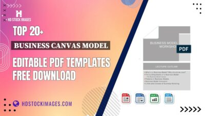 Top 20+ Business Canvas Model Editable PDF Templates Free Download