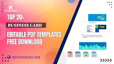 Top 20+ Business Card    Editable PDF Templates Free Download