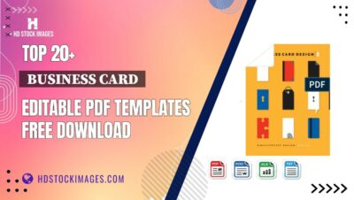 Top 20+  Business Card  Editable PDF Templates Free Download