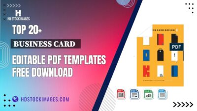 Top 20+ Business Card   Editable PDF Templates Free Download