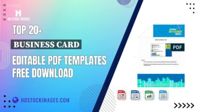 Top 20+ Business Card Editable PDF Templates Free Download