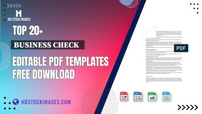 Top 20+ Business Check   Editable PDF Templates Free Download