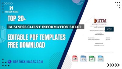 Top 20+ Business Client Information Sheet   Editable PDF Templates Free Download