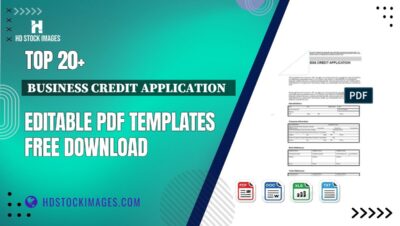 Top 20+ Business Credit Application   Editable PDF Templates Free Download