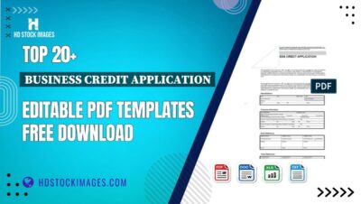 Top 20+ Business Credit Application Editable PDF Templates Free Download