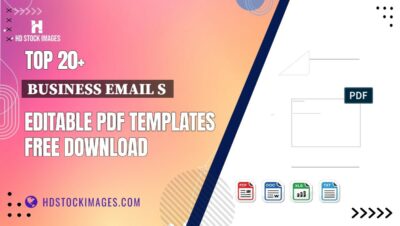 Top 20+ Business Email S  Editable PDF Templates Free Download