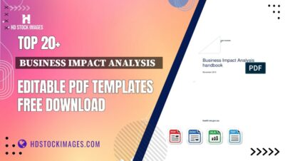 Top 20+ Business Impact Analysis   Editable PDF Templates Free Download